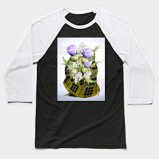 A Scottish Bouquet Watercolour Painting Baseball T-Shirt